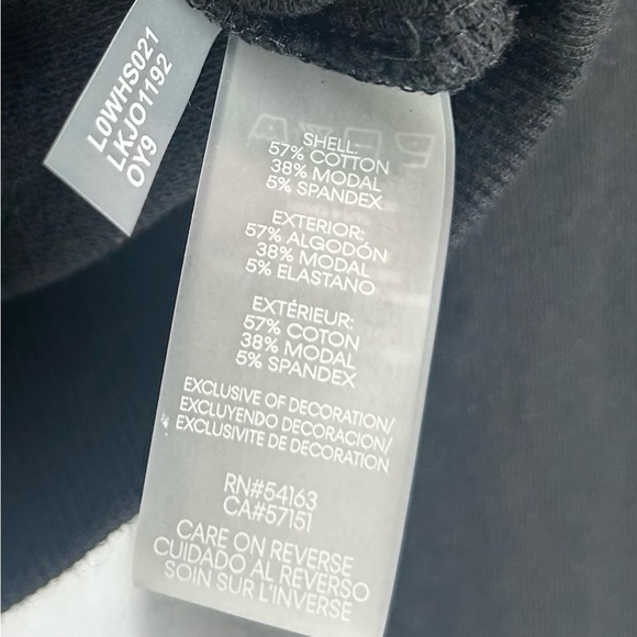 Karl Lagerfeld Paris Crew Neck Sweatshirt Womens Long Sleeve Sequin Black Top XS - Picture 8 of 8